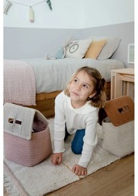 Розов и кремав ръчно изработен памучен килим подходящ за пране 90x130 cm Lanes Vintage Nude – Lorena Canals