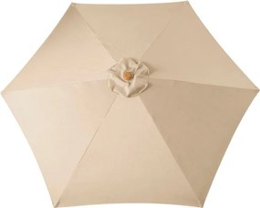 Бежов чадър ø 300 cm Wood – Rojaplast