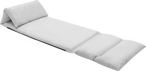 325260 vidaXL Сгъваем подов стол, светлосив, микрофибри