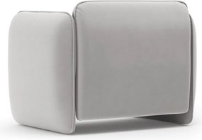 Светлосиво кадифено кресло Georgia – Micadoni