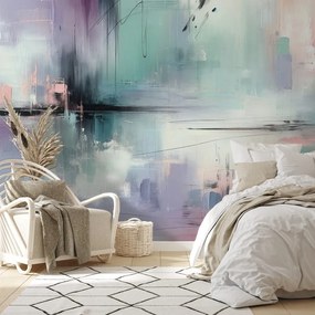 Тапет – Пастелни абстрактни четки