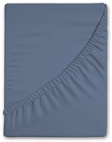 Син еластичен фланелен чаршаф 140x200 cm – Good Morning