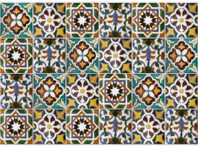 Kitchen stove wall protection Green Tiles L