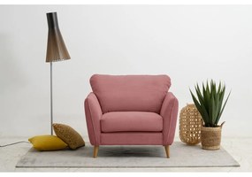 Розово кресло от рипсено кадифе Paris – Scandic