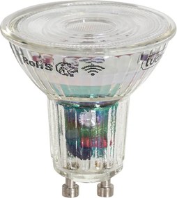 Комплект от 5 смарт GU10 50mm LED крушки прозрачни 4.8W 400 lm 1800-6500K