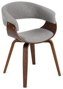 Тапициран фотьойл GARY2 - различни цветови решения орех - сив