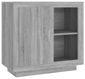 817238 vidaXL Бюфет, сив сонома, 80x40x75 см, ПДЧ