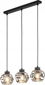 LED полилей на кабел ZULIA 3xE27/15W/230V черен/опушен