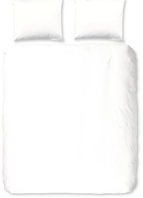 Бяло двойно удължено фланелено спално бельо 240x220 cm – Good Morning
