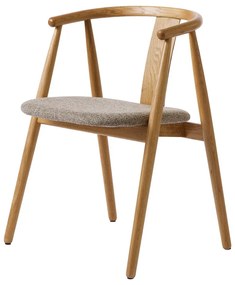 Трапезен стол в бежов и естествен цвят Relate – Unique Furniture