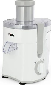 Сокоизстисквачка Oliver Voltz OV51160C, 400W, 600 мл, 2 степени, Голям отвор, Контейнер за отпадъци, Тиха, Бял