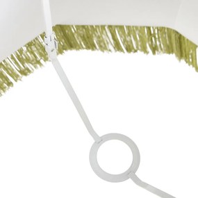 Копринен абажур зелен 45/30/44 - Баба