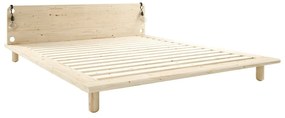 Двойно легло от борова дървесина с решетка 180x200 cm Peek - Karup Design