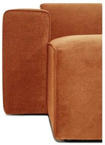 Модул за оранжев велурен диван (ляв ъгъл) Sting - Scandic