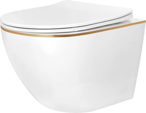 тоалетна чиния Rea Carlo Mini Tornado NF GOLD EDGE