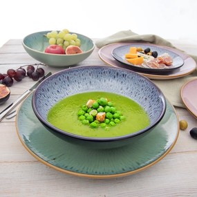 Лилава супена керамична чиния ø 20,5 cm Glaze – Orion