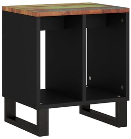 350646 vidaXL Странична маса, 40x31x46см, регенериран масив и инженерно дърво