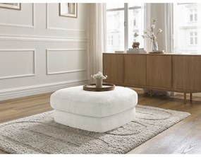 Бяла шенилова табуретка Leonore – Bobochic Paris