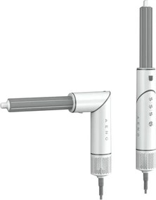 Уред за сушене и стилизиране на коса AENO HS1 AHS0001, 1200W, 4 скорости, 4 нива, 7 приставки, Йонизиране, Бял