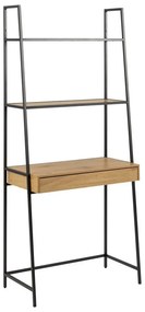 Черна етажерка в дъб 77x175 cm Seaford - Actona