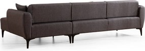 Тъмно сив ъглов диван , десен ъгъл Belissimo – Balcab Home