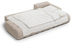 Светлокафяв сгъваем/с място за съхранение ъглов диван (десен ъгъл) Linz – Cosmopolitan Design