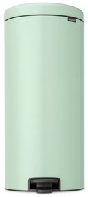 Кош за боклук с педал Brabantia NewIcon 1008851, 30 л, Плавно затваряне, Противоплъзгаща основа, Светлозелен