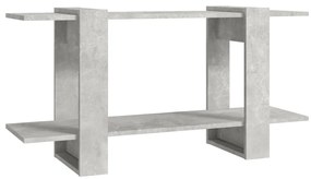 811560 vidaXL Библиотека, бетонно сива, 100x30x51 см, инженерно дърво