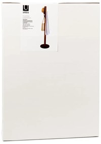 Черна дървена закачалка от естествен каучук Flapper - Umbra