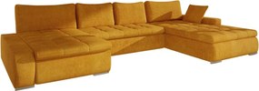 Ъглов диван Caro-оранжев
