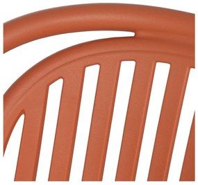 Теракотен пластмасов трапезен стол Alia – Ixia