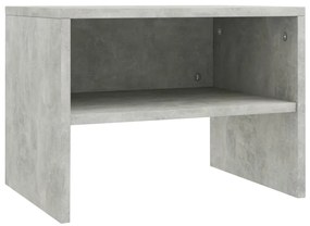 800071 vidaXL Нощно шкафче, бетонно сиво, 40x30x30 см, инженерно дърво