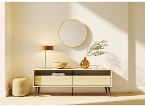 Масичка за телевизор с дъбов декор в естествен цвят 150x54 cm Lake - TemaHome