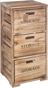 Кухненска количка 5five Cagette, Дърво, С 3 чекмеджета