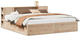 3323407 vidaXL Рамка за легло без матрак, 180x200 см, масивна чамова дървесина