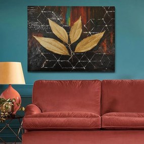Ръчно рисувана картина 100x70 cm Leaf - Wallity
