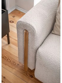 Бежов сгъваем/с място за съхранение диван от прежда с примки от букле 244 cm Arcadova – ELTAP