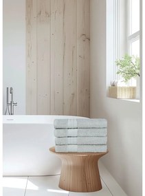 Светлосиви памучни кърпи в комплект от 4 бр. от тери 50x100 cm – Good Morning