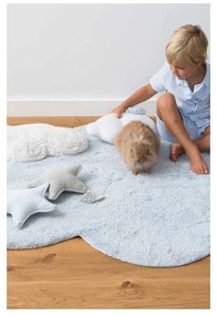Светлосин ръчно изработен памучен детски килим подходящ за пране 70x100 cm Mini Dream – Lorena Canals