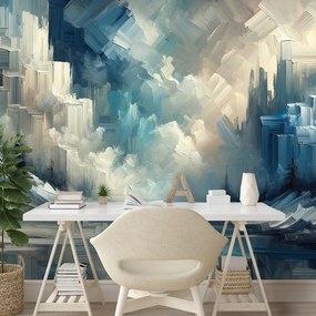 Самозалепващ тапет – Импресионистичен зимен пейзаж