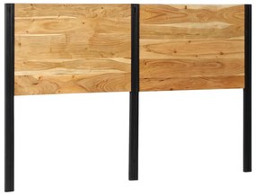 4017554 vidaXL табла за глава 160 cm масивна дървесина акация и желязо
