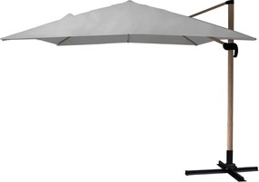 Сив градински чадър 3 x 3 м ROMA - страничен чадър с накланяне