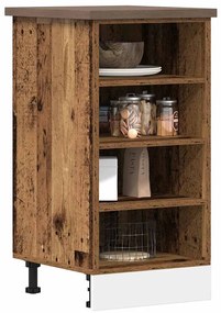 854209 vidaXL Долен шкаф "Рига", старо дърво, 40x44,5x81,5 см, инженерно дърво