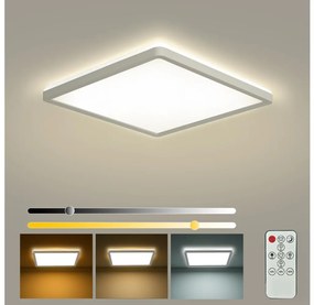 Brilagi - Димируемо LED осветително тяло ULTRA SLIM LED/18W/230V 30x30 см бяло + дистанционно