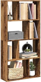 858154 vidaXL Библиотека, старо дърво, 60x20x120,5 см, инженерно дърво