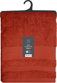 Памучна хавлиена кърпа от тери в тухлен цвят 70x130 cm Tendresse – douceur d'intérieur