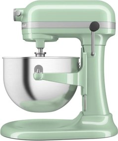 Планетарен миксер KitchenAid Artisan 5KSM60SPXEPT Pistachio, 375 W, 5.6 л, 11 скорости, 67 точки на допир, Повдигане на купата, Специална скорост Fold, Светлозелен