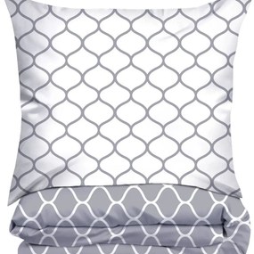 Двустранно памучно спално бельо с геометрична шарка Ширина: 160 см | Дължина: 200 см