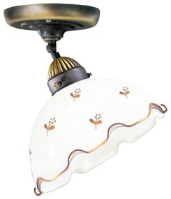 Kolarz 731.10.160-Pлафонен полилей NONNA 1xE27/75W/230V пр. 20 см, цвете, розово злато