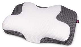 CONNECT IT CFH-6031-WH - Анатомична възглавница Lyra бяло/сиво